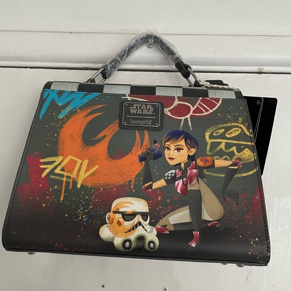 Loungefly Star Wars Sabine Spray Paint Handbag - Picture 4 of 7